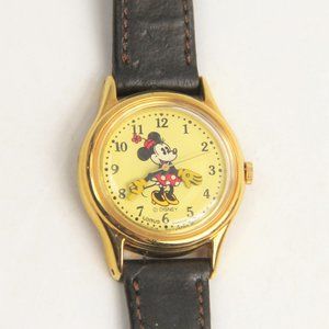VINTAGE 80S DISNEY MINNIE MOUSE LORUS WATCH WORKING!